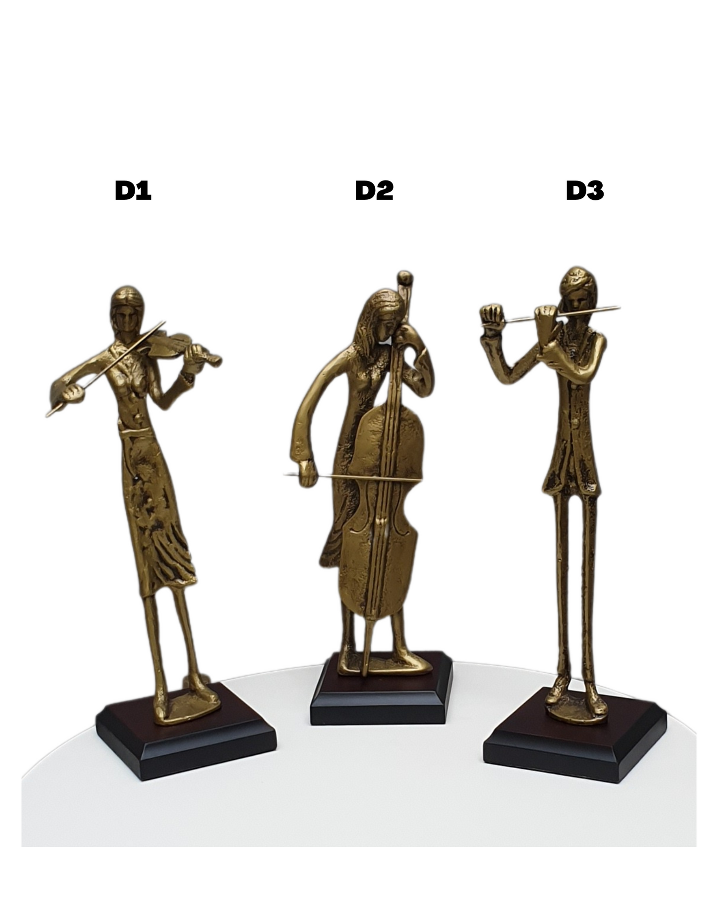 Metal Standing Musician Sculptures   - Available in 3 Designs