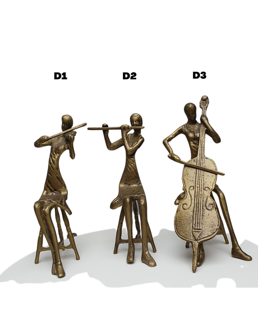 Metal Setting Musician Sculptures   - Available in 3 Designs