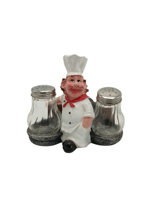 Salt & Pepper Dispenser Holder Chef