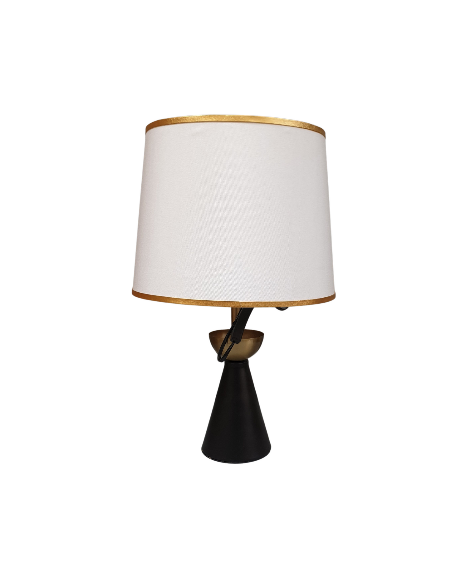 Black & Golden Metal Table Lamp