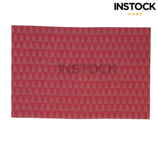 Geometric High Quality Heat Resistant Vinyl Placemat (Set Of 6 )- Available In 2 Color