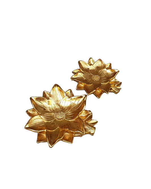 Golden Flower Tray Small  - Available In 2 Sizes