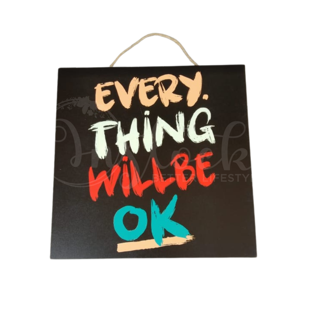 Motivational Quote Wall Hanging - Available In 2 Design