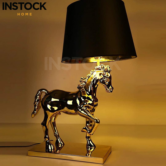 Golden Horse Full - Table Lamp