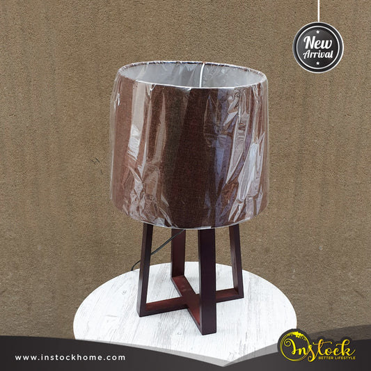 Wooden stand Lamp - Brown