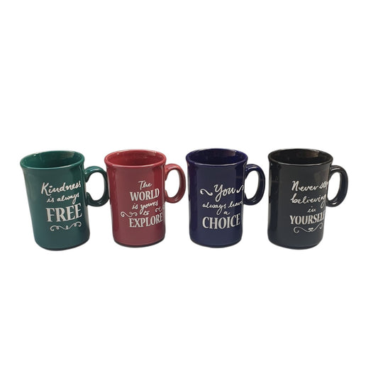 Mug With Quote - Available In 4 Colors & Quote