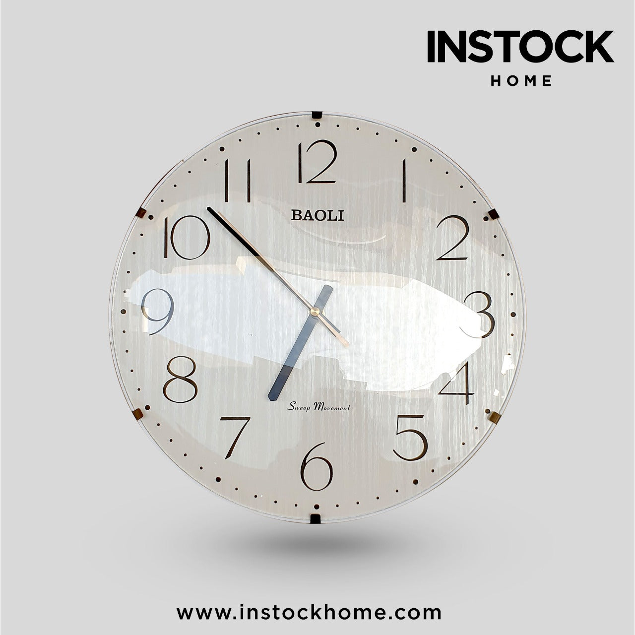 Wall Clock Round (BAOLI) - Available In 2 Colors