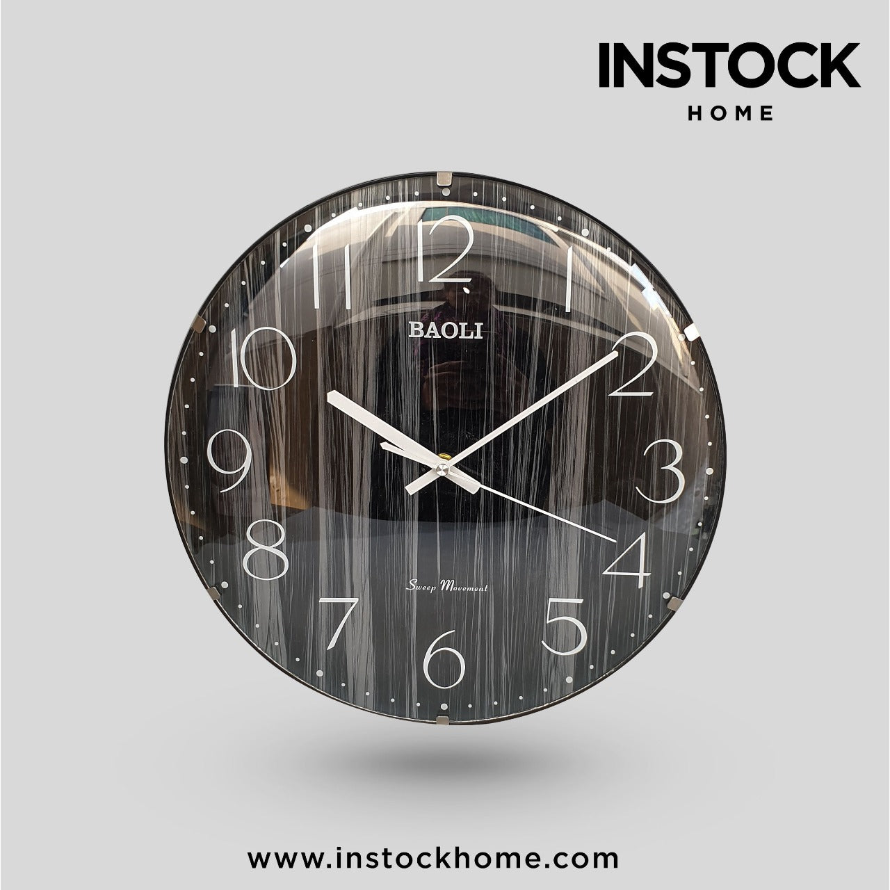Wall Clock Round (BAOLI) - Available In 2 Colors