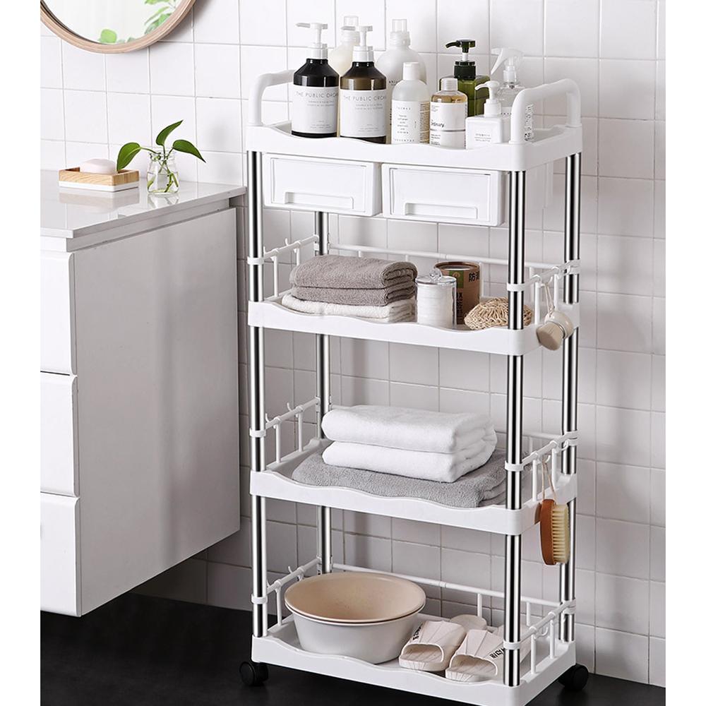 Multifunctional Storage Rack White - Available In 2 Sizes