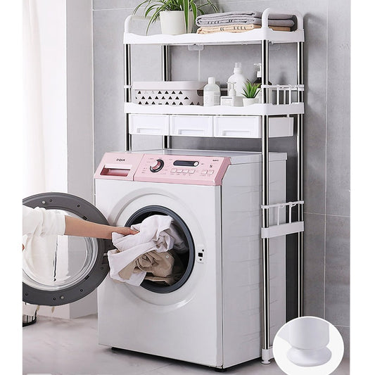 Washing Machine Rack - White Color